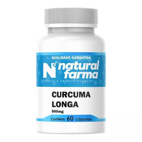 Curcuma longa 500mg 60 cápsulas