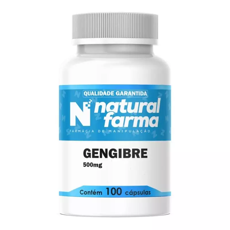 Gengibre 500mg 100 Cápsulas