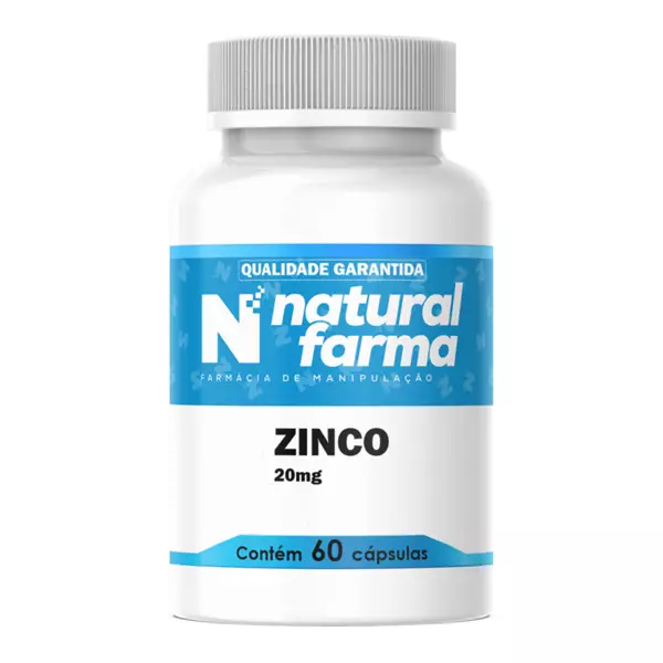 Zinco 20mg 60 Cápsulas