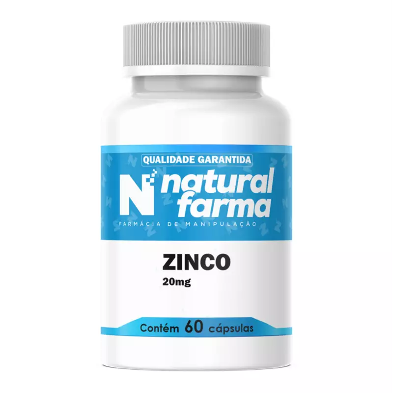 Zinco 20mg 60 Cápsulas