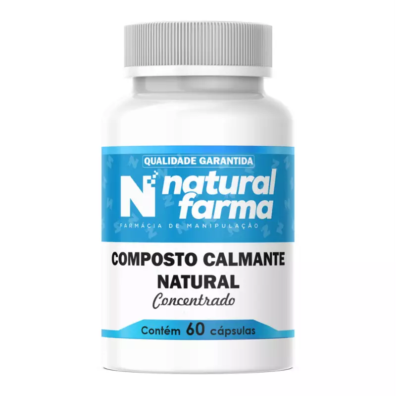 Composto Calmante Natural Concentrado 60 Cápsulas