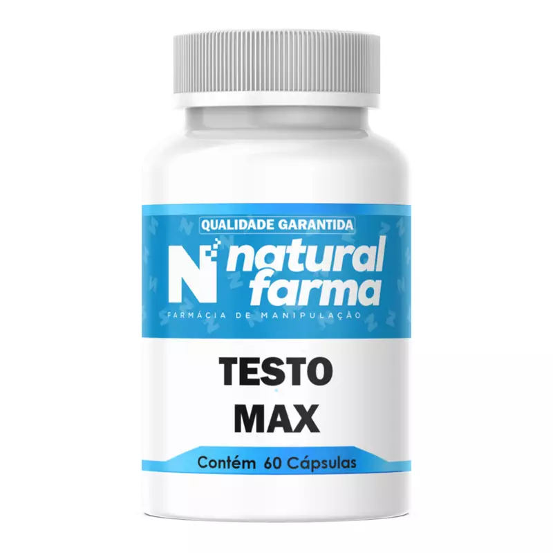 Testo Max Aumento da Testosterona Natural 60 Cápsulas