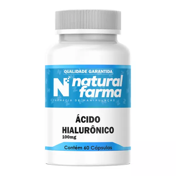 Ácido Hialurônico 100mg 60 Cápsulas
