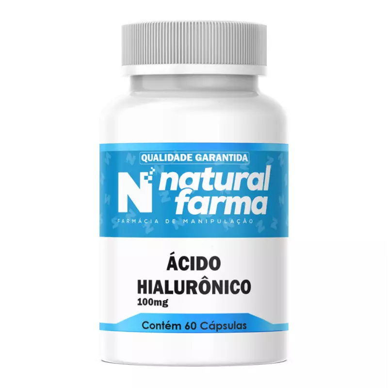 Ácido Hialurônico 100mg 60 Cápsulas
