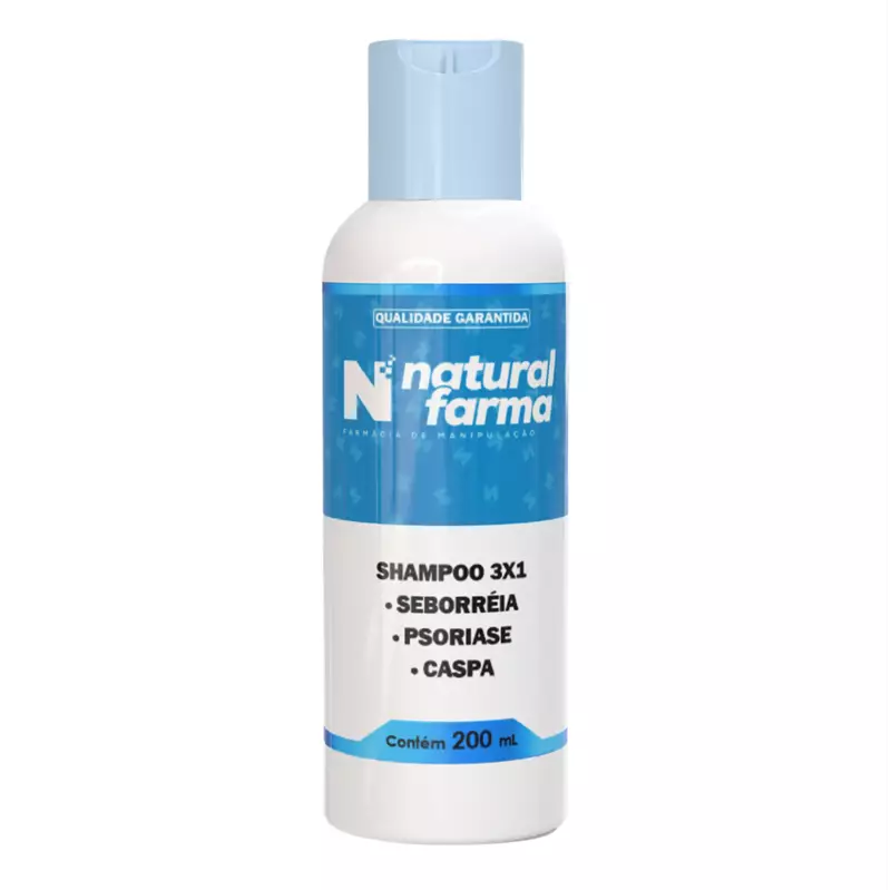Shampoo 3x1 Caspa Seborreia Psoriase 200ml