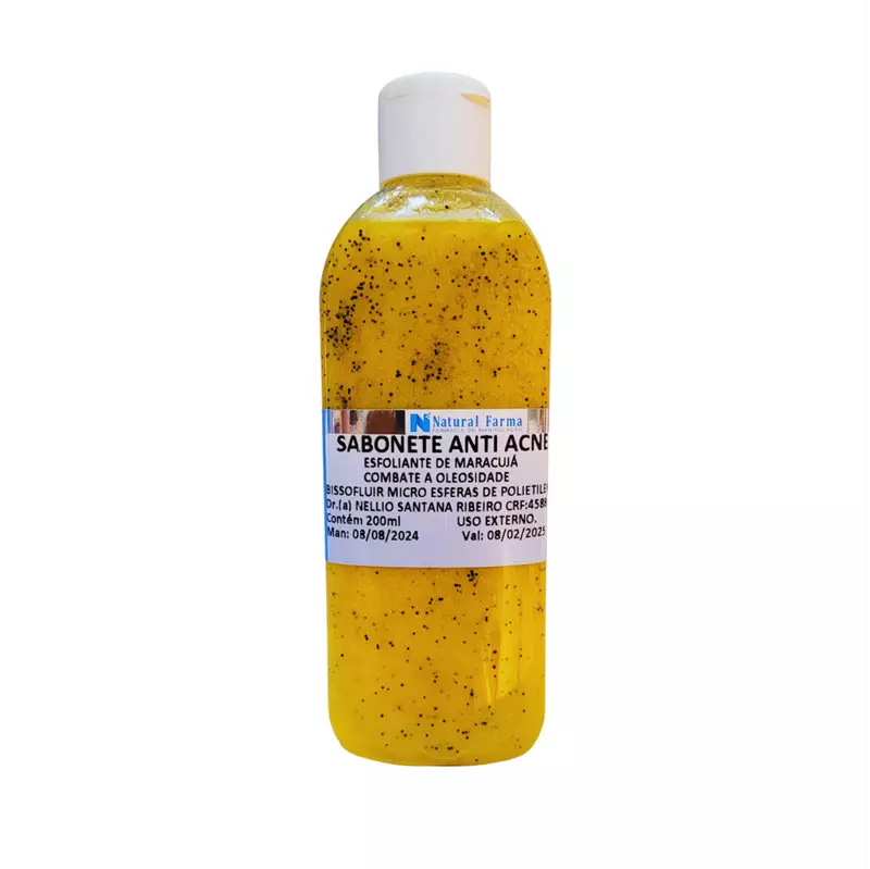Sabonete Anti Acne Esfoliante de Maracujá 200ml