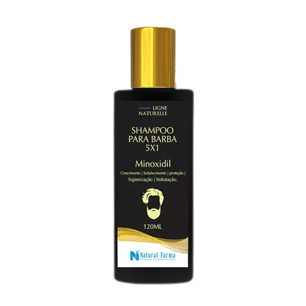 Shampoo para Barba 5x1 com Minoxidil 120ml