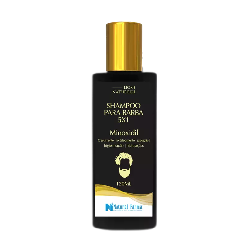 Shampoo para Barba 5x1 com Minoxidil 120ml