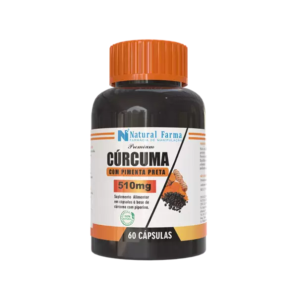 Cúrcuma com Pimenta Preta 510mg 60 Cápsulas