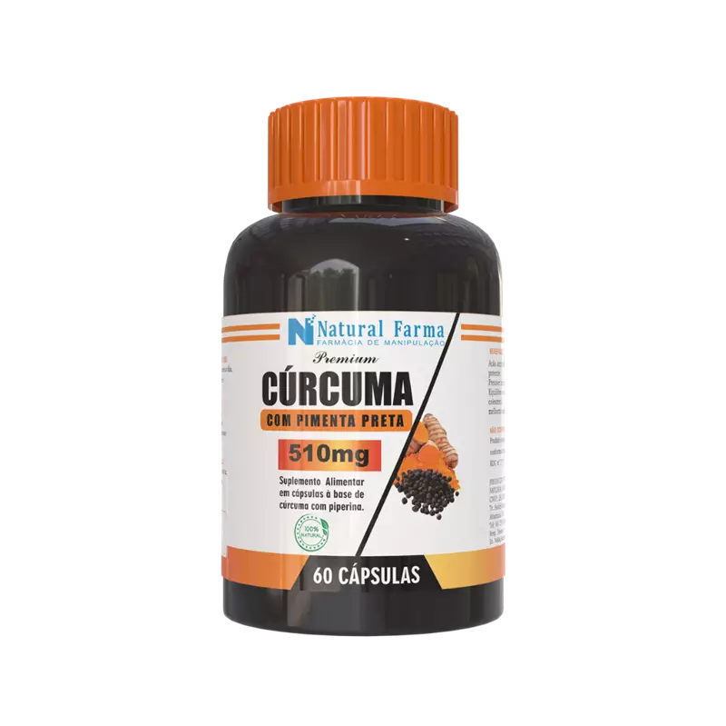 Cúrcuma com Pimenta Preta 510mg 60 Cápsulas