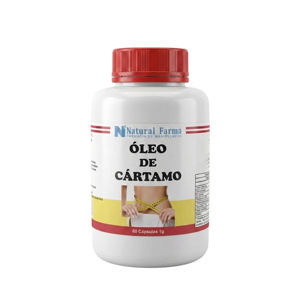 Óleo de cártamo 1g 60 cápsulas