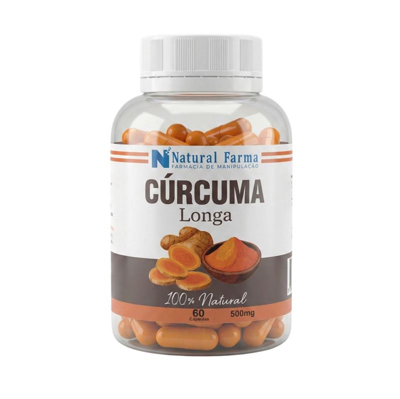 Curcuma longa 500mg 60 cápsulas
