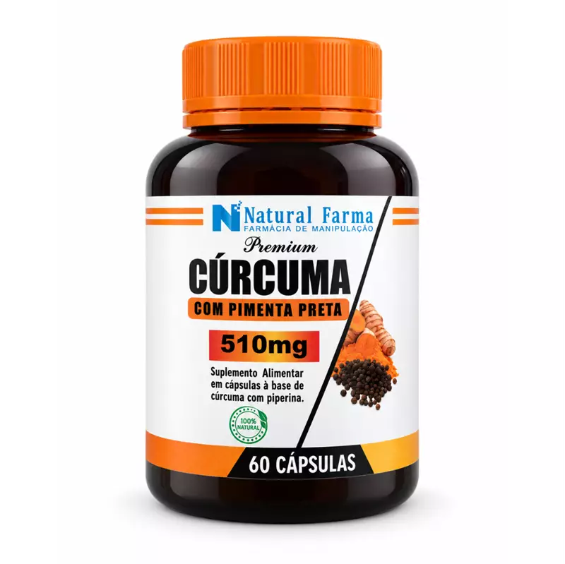 Cúrcuma com Pimenta Preta 510mg 60 Cápsulas