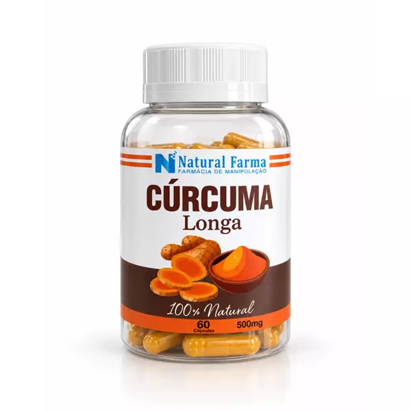 Curcuma longa 500mg 60 cápsulas