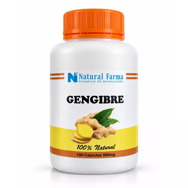 Gengibre 500mg 100 Cápsulas
