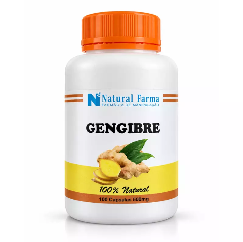 Gengibre 500mg 100 Cápsulas