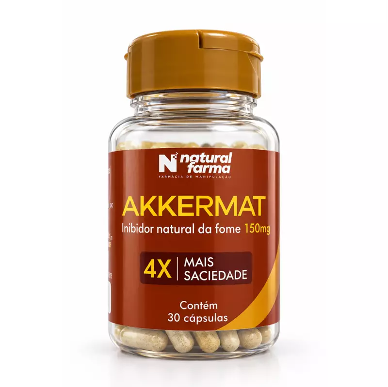 Akkermat® 150 mg 30 Cápsulas | Saciedade e Controle do Apetite